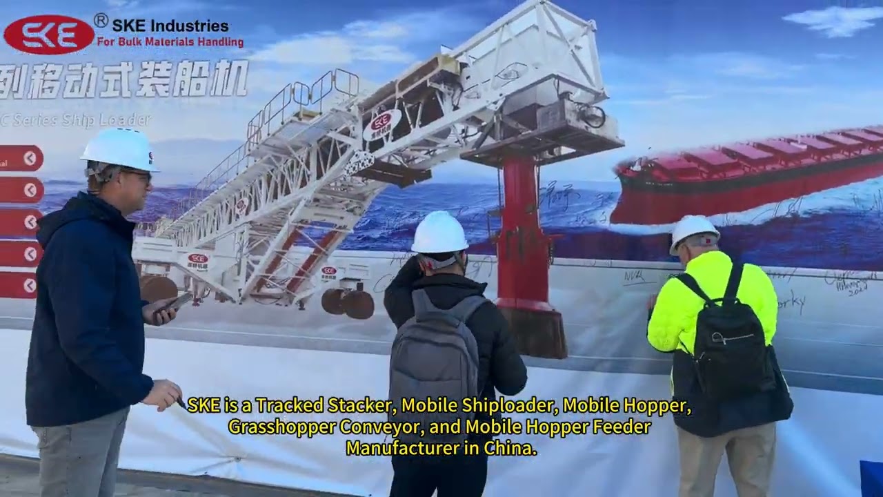 Bauma China 2024, SKE Mobile Stacker, Shiploader, Hopper, Hopper Feeder Have Achieved Great Success!