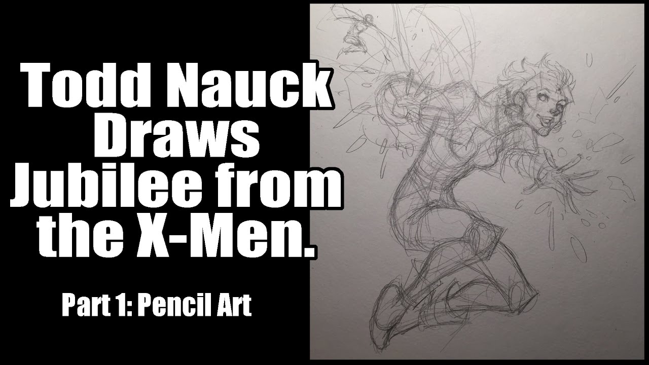 Todd Nauck draws Jubilee. Part 1: Pencil Art