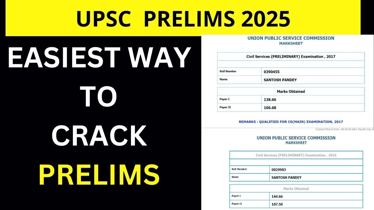 Easy Way to CRACK Prelims 2025 with Minimum Effort