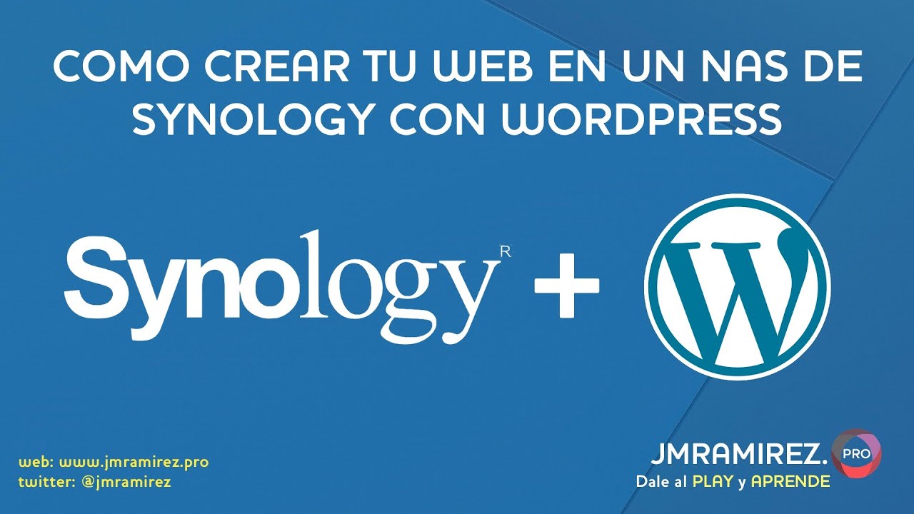 Como crear tu web en un NAS de Synology con Wordpress