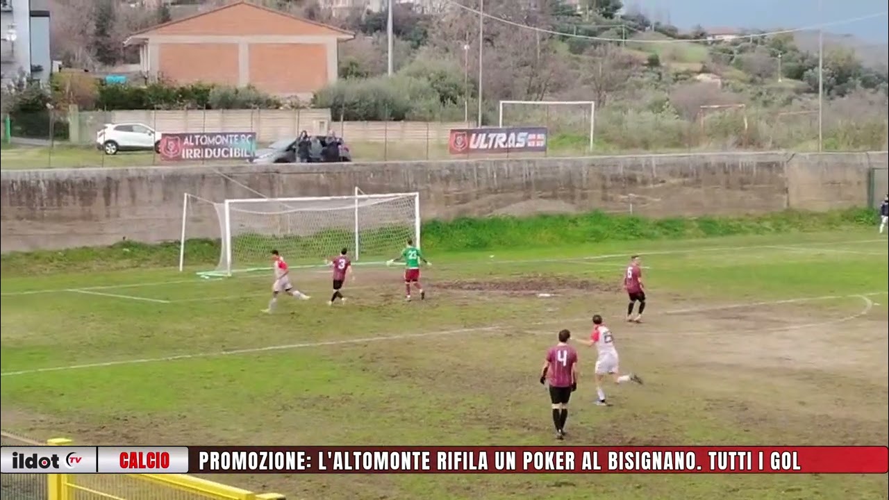 PROMOZIONE: l'Altomonte rifila un poker al Bisignano. Tutti i gol