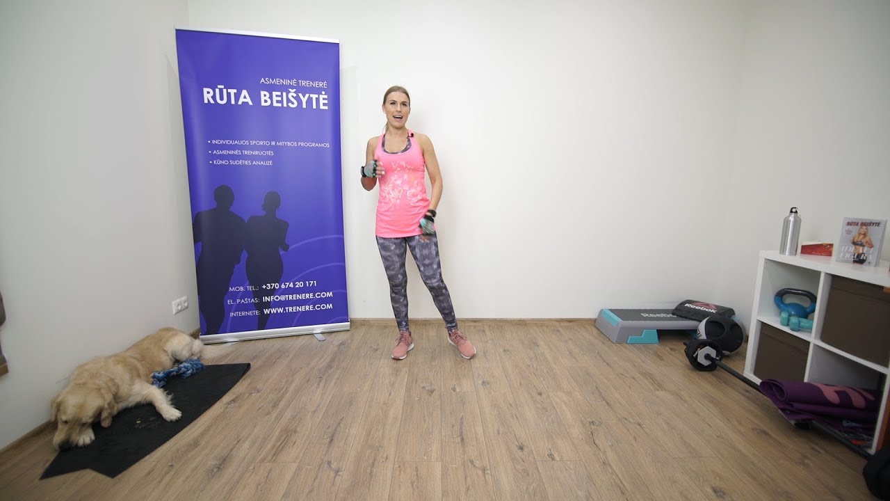 Treniruotė namuose su Rūta |  Kojoms ir sėdmenims