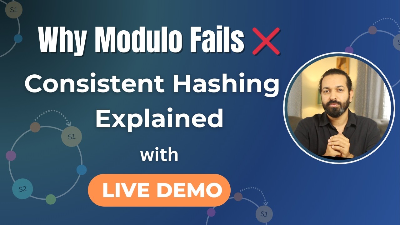 Consistent Hashing in Distributed Systems | Easy Explanation + Demo