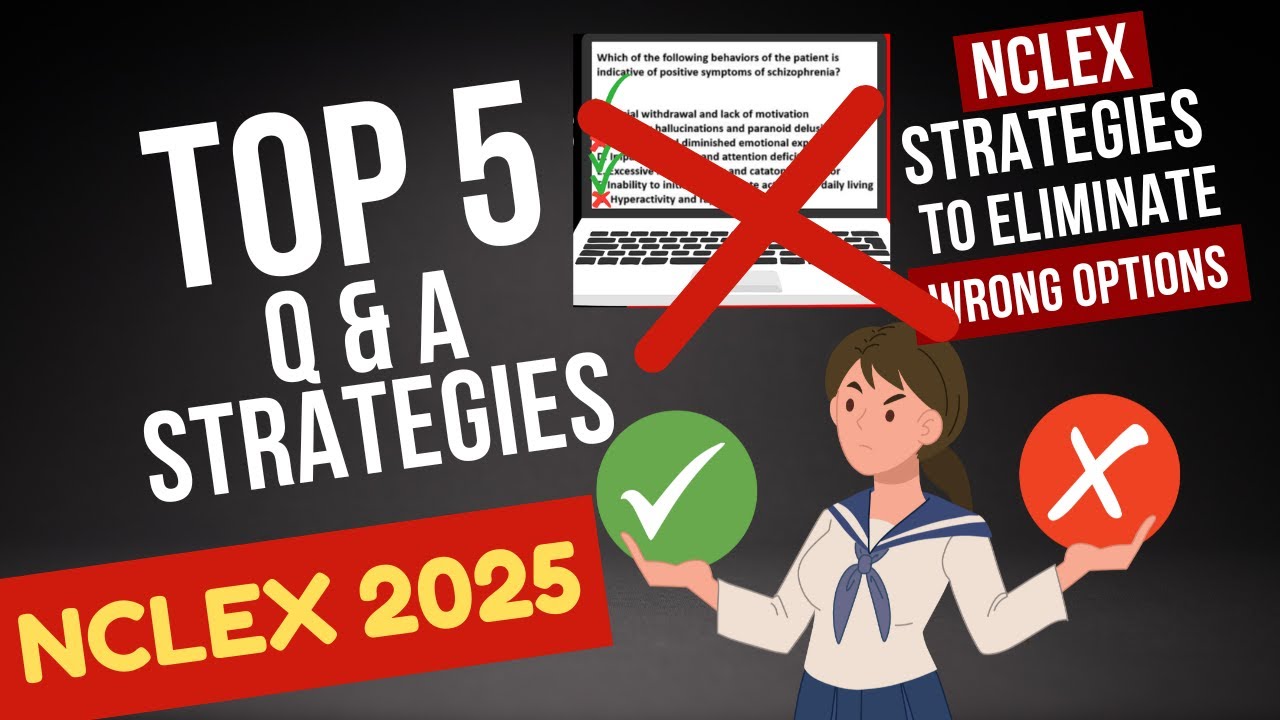 NCLEX 2025 Top 5 Strategies to eliminate Wrong Options in NCLEX RN & NCLEX PN. Questions & Example