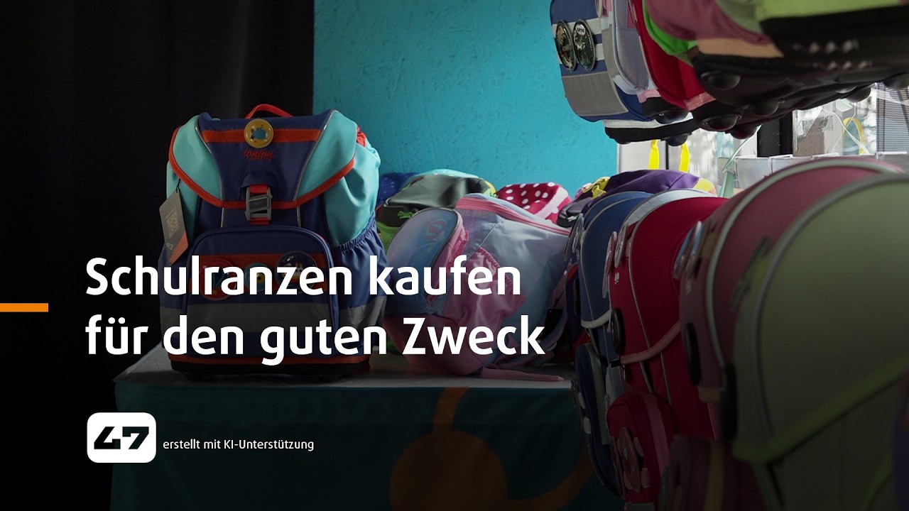 STUDIO 47 .live | POP-UP-STORE BEI THYSSENKRUPP STEEL: SCHULRANZEN KAUFEN FÜR GUTEN ZWECK