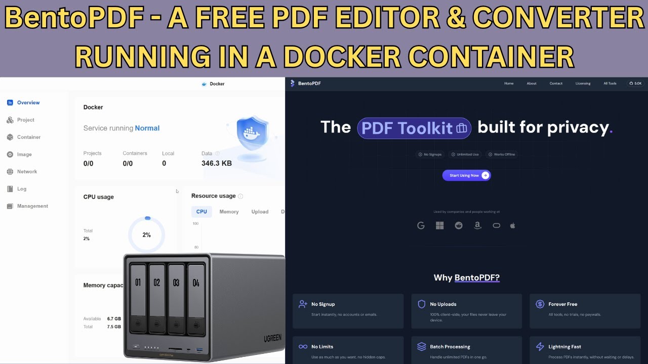 Bento PDF в Docker-контейнере