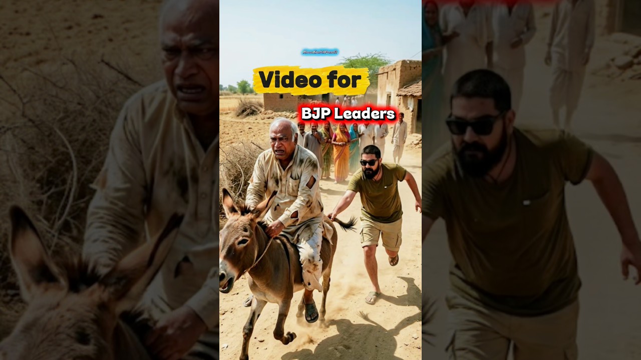 Video for BJP Leaders | Shame on Congress | #youtubeshorts #shorts #funny #comedy #kharge #modi #rss