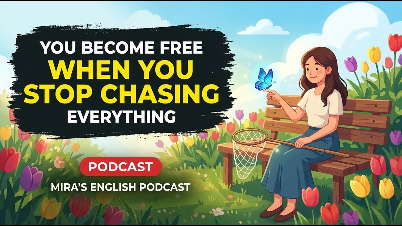 You Become Free When You Stop Chasing Everything | Mira's English Podcast