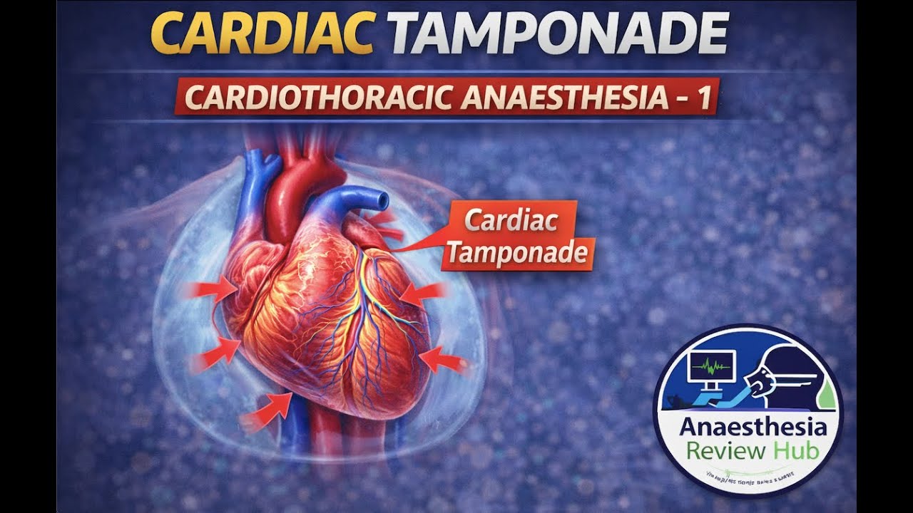 Cardiac Tamponade | Cardiothoracic Anaesthesia – 1 | Anaesthesia Review Hub