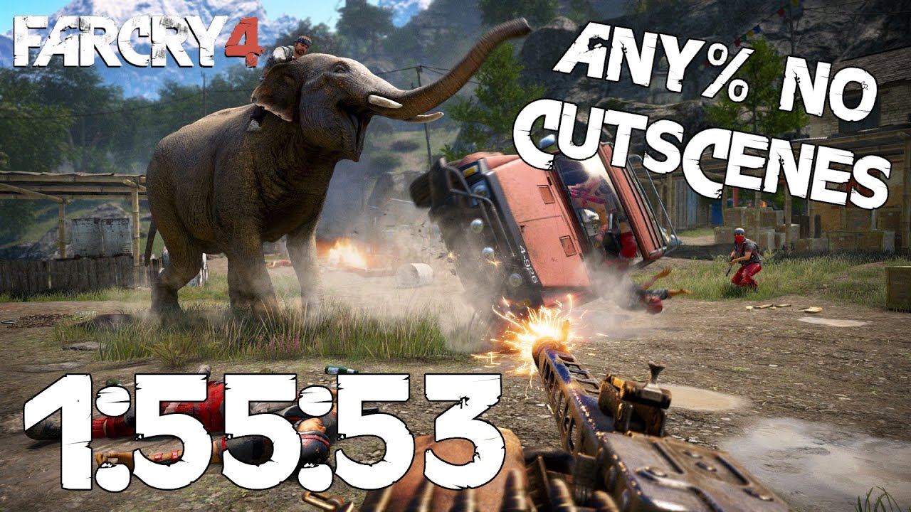 Far Cry 4 - Any% Speedrun (No Cutscenes) - 1:55:53