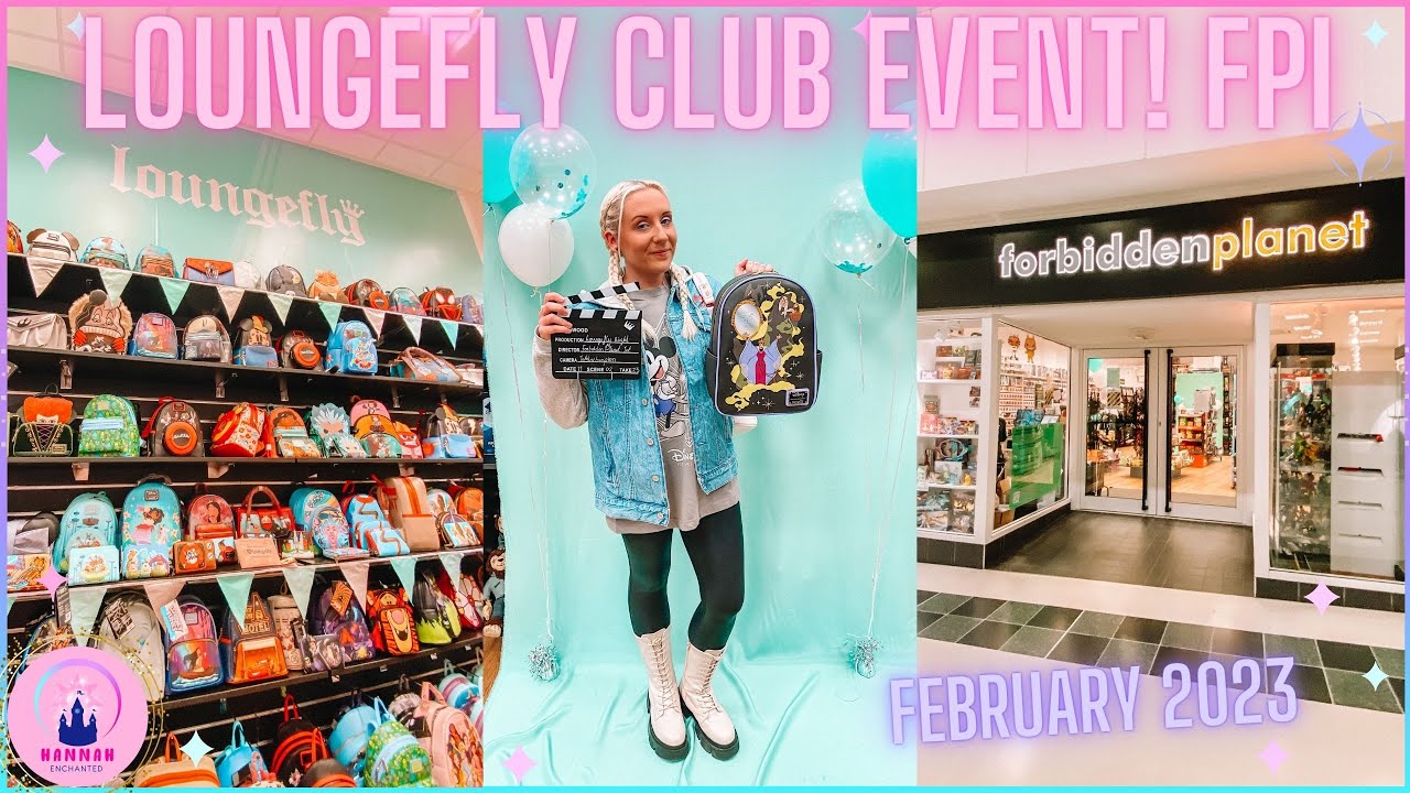 Forbidden Planet Wolverhampton Loungefly Club Member Evening Event Feb 2023 Exclusive Backpack Haul