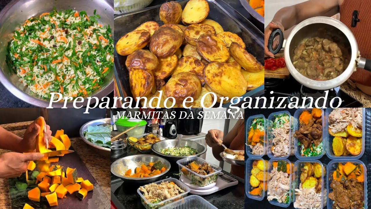 MARMITAS DA SEMANA | Refeição rápidas e de fácil preparo | Cardápio variado e nutritivo 