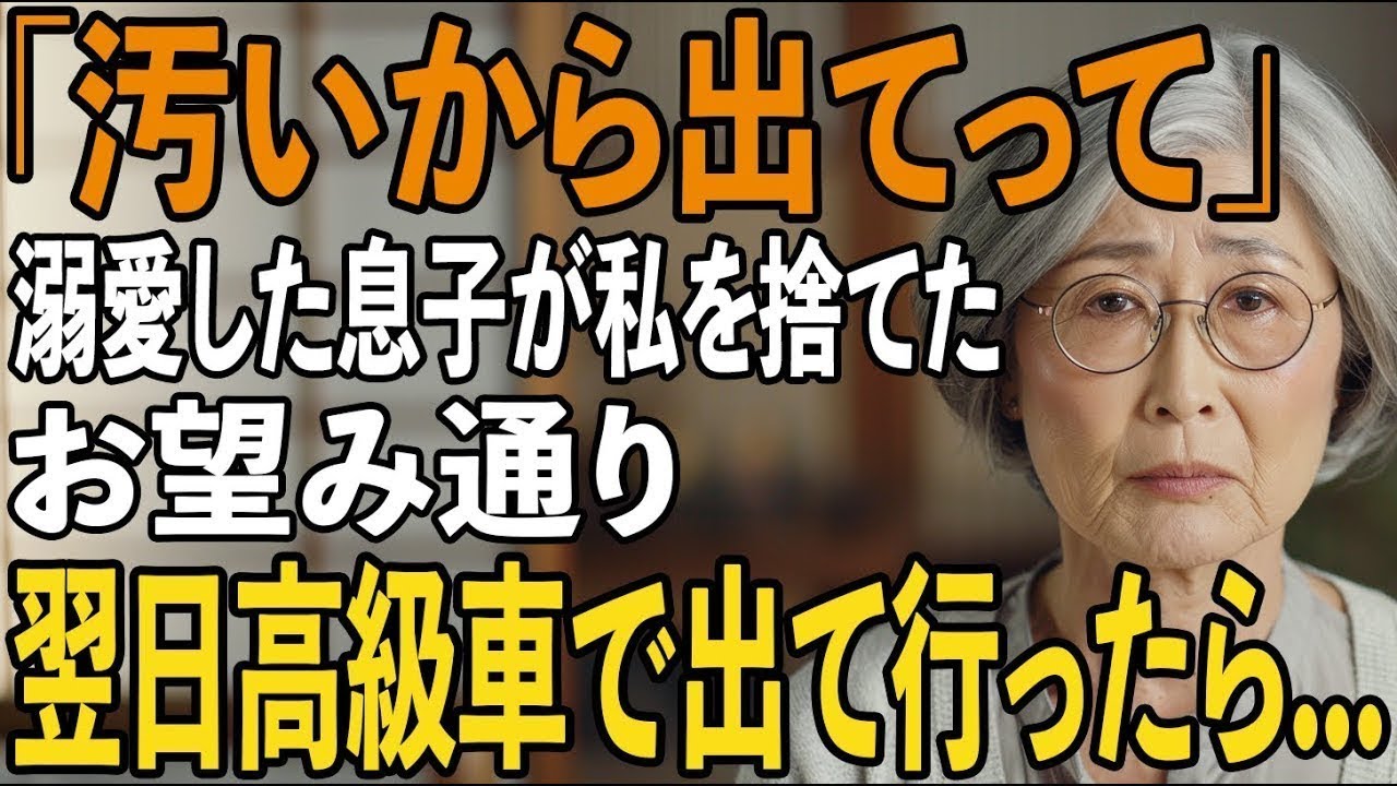息子夫婦は私の手料理を「汚い」と言ってゴミ箱に捨て、私を追い出した。しかし、私の前に停まった高級車 を見て言葉を失った【シニアライフ】【60代以上の方へ】