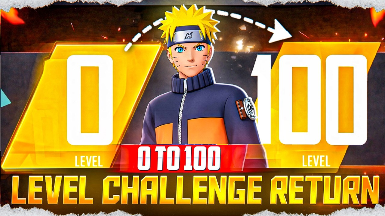 01 TO 100 LEVEL CHALLENGE RETURN 🥵 in Garena Free Fire Solo Rank Susing #gwdev