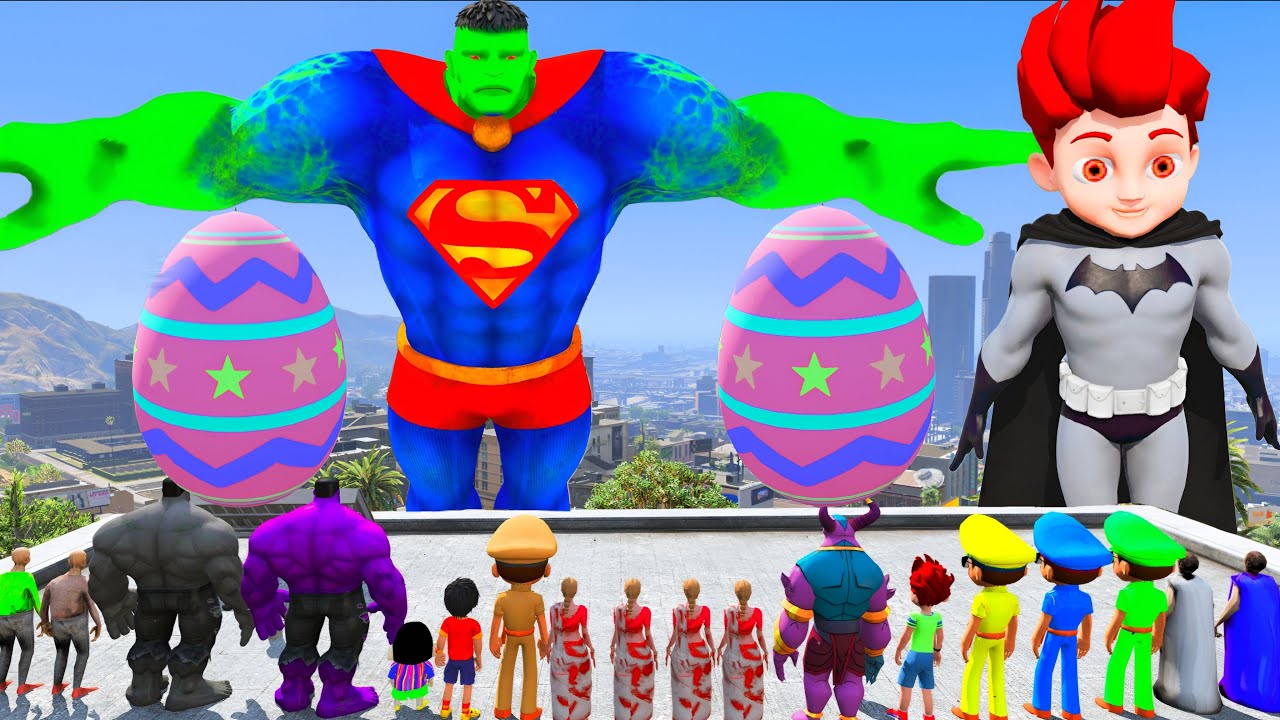 😰 Little Singham And Kicko Found Giant Hulk In Gta 5 | Little Singham Saved Kicko 😱