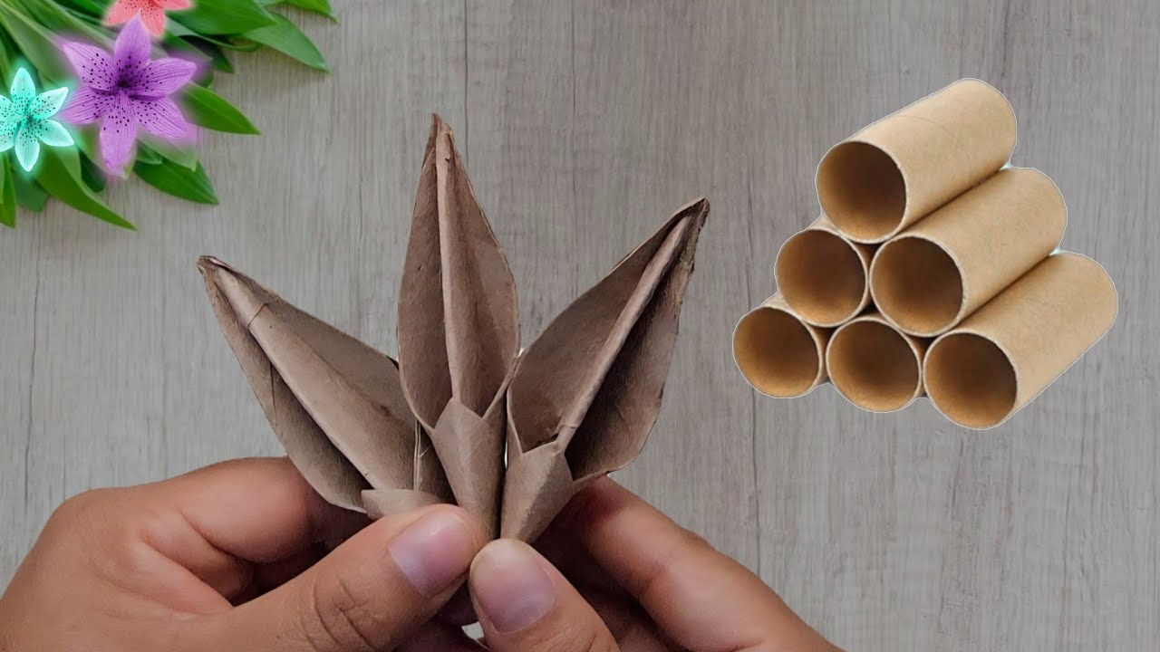 IDEAS INCREÍBLES 😍 con rollos de papel higiénico/flores bonitas 🌼 super nice recicling art ideas diy