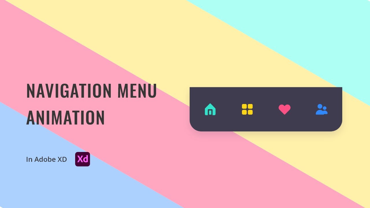 Navigation Menu Animations in Adobe Xd | Auto Animate | XD Tutorial [2020]