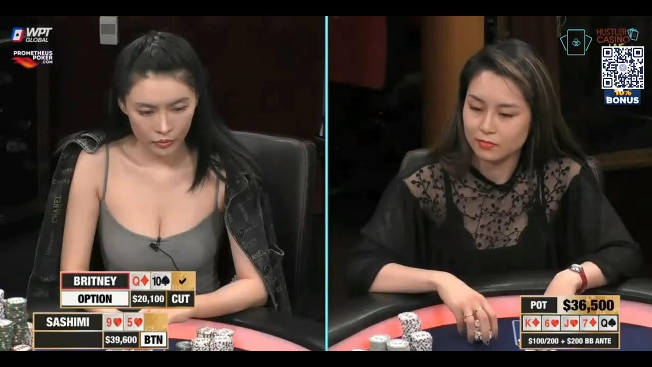 【美女娱乐局】華人大美女大戰沙西米(Sashimi)，兩位美女激情PK，誰也不服誰｜EV撲克｜德州撲克精華｜EV德州扑克