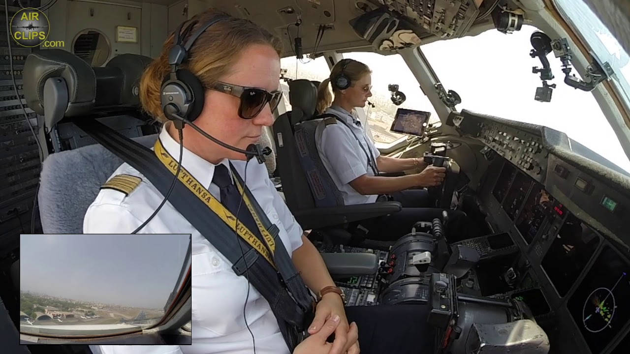PERFECT TEAMWORK! Captain Inge and Claudia conducting POWERFUL MD-11F Takeoff from India! [AirClips]