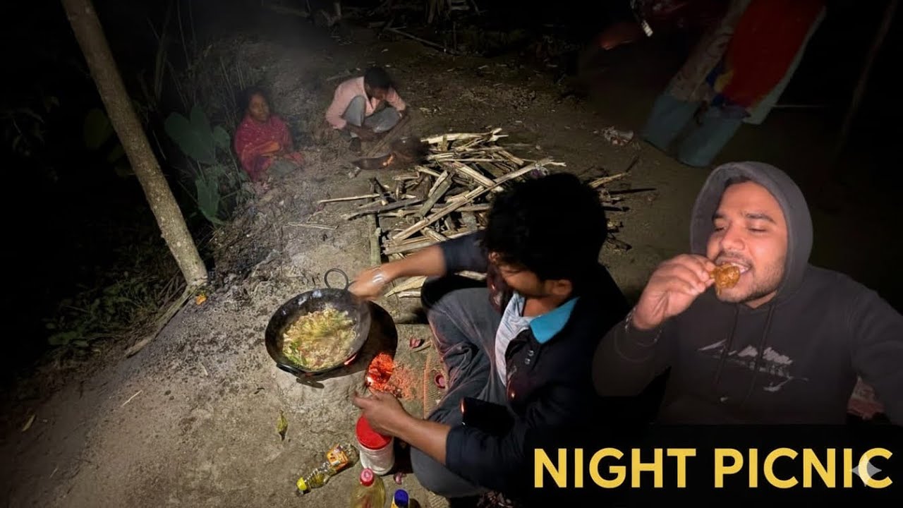 🌙🔥 Raat ka Jungle Picnic… Desi Style Cooking Under the Stars (village food)