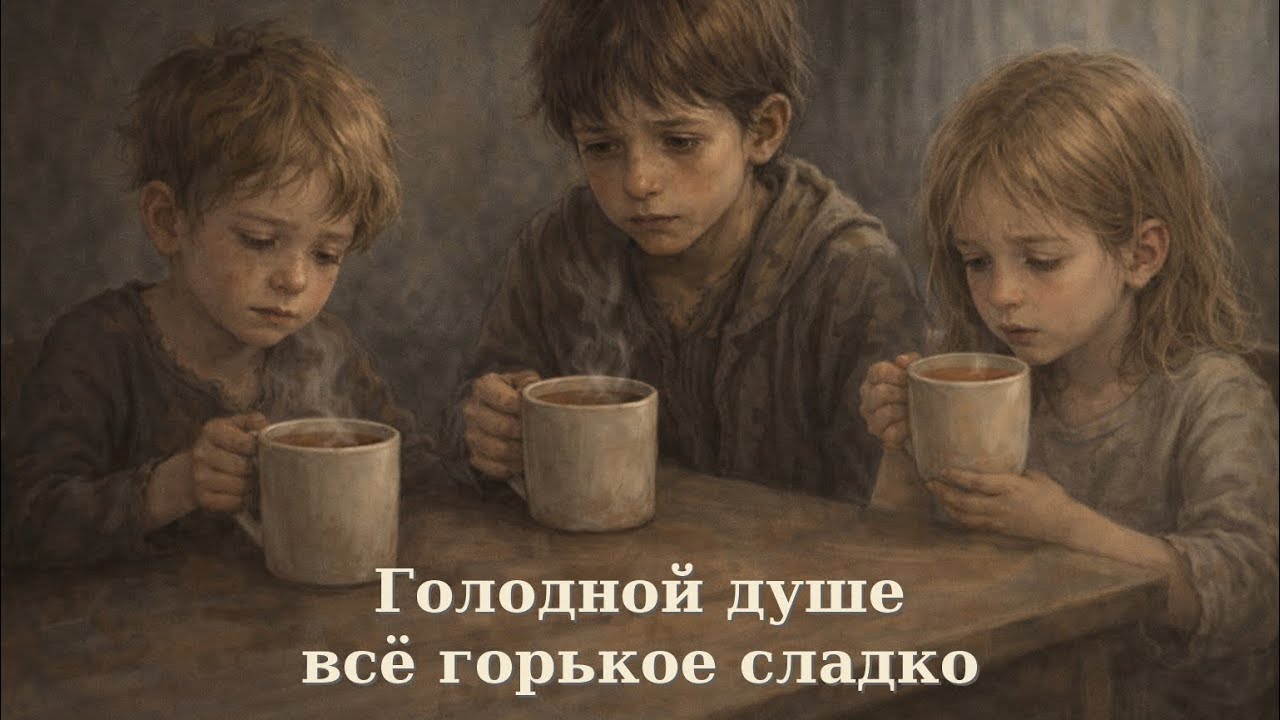 Голодной душе всё горькое сладко 