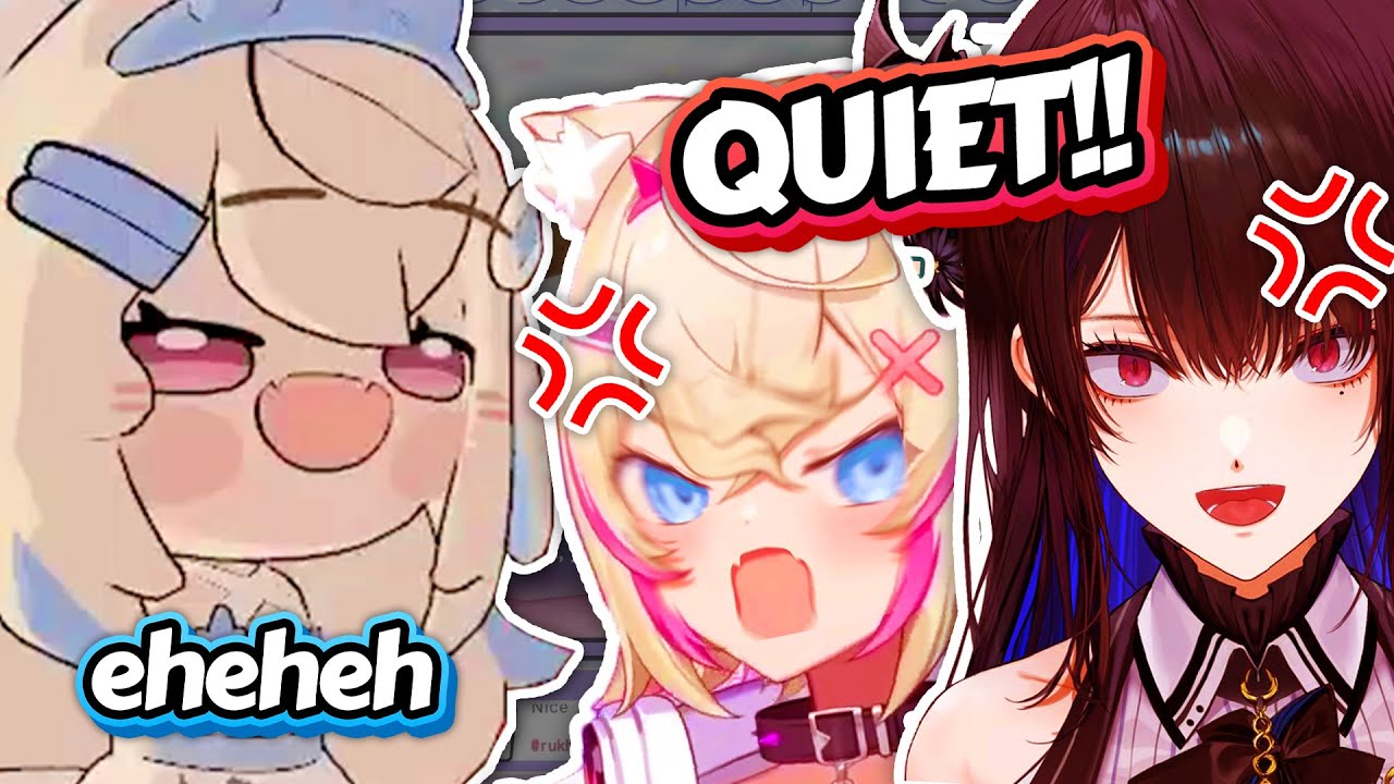 Fuwawa trolls everyone and messes up their concentrations with her fluffy counting