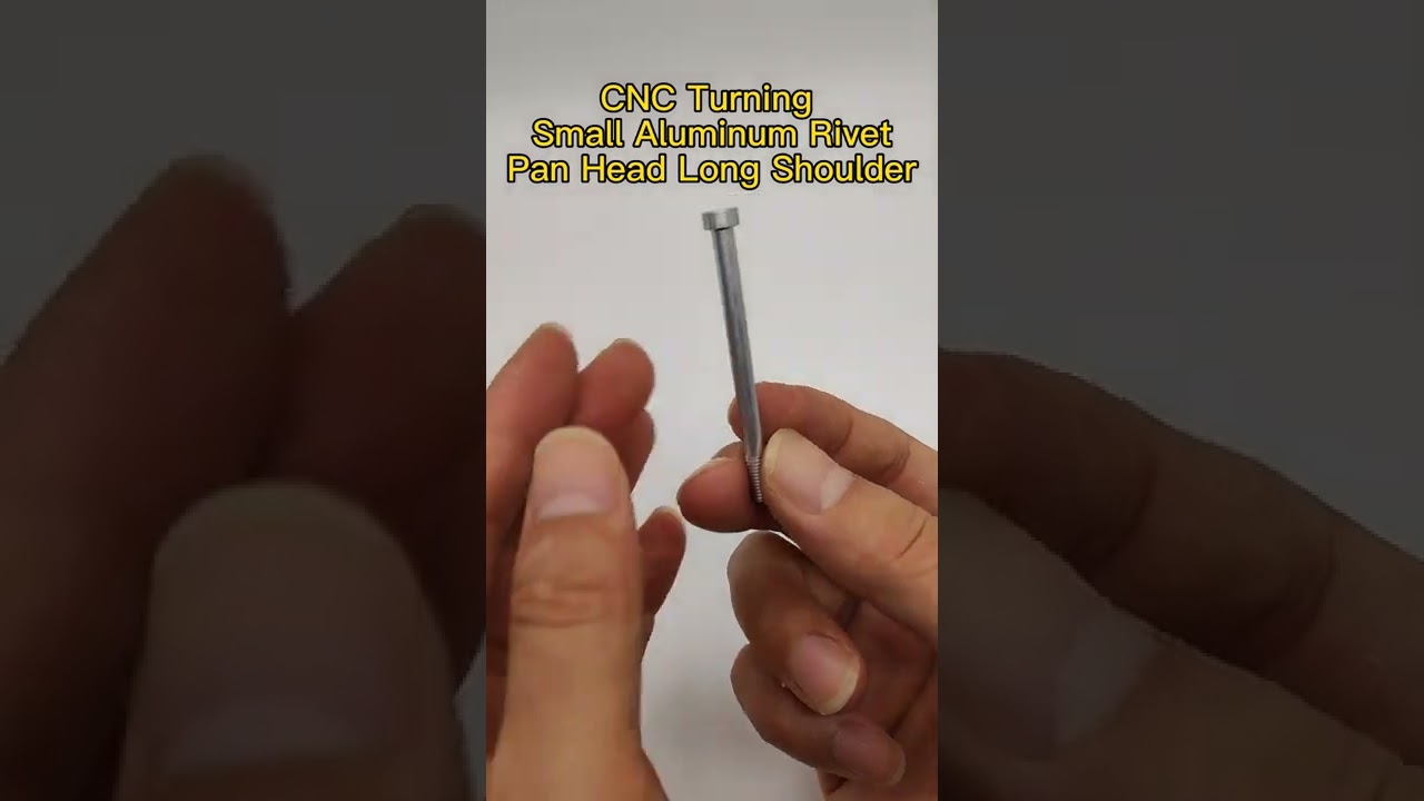 CNC Turning Small Pan head Long Shoulder Aluminum Rivet