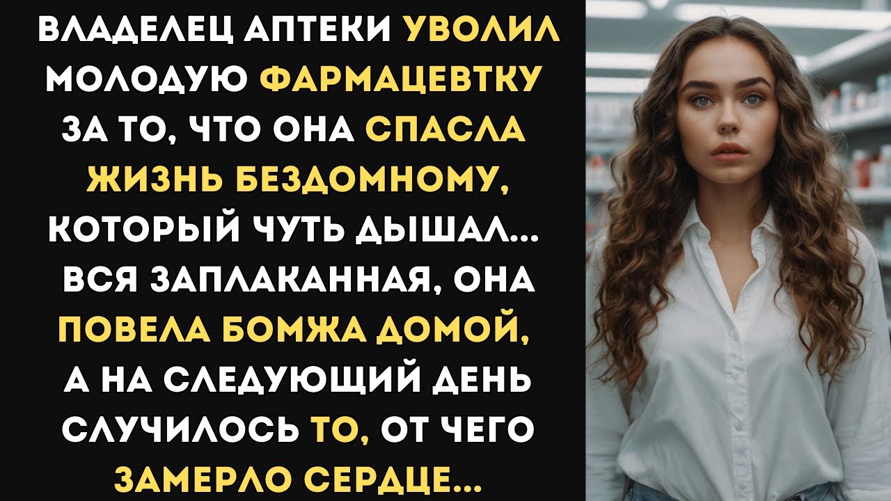 Владелец аптеки уволил молодую фармацевтку за то, что она спасла жизнь бомжу. А на следующий день...