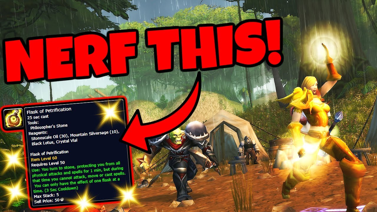 Blizzard Please NERF This Item in Classic WoW Hardcore - Flask of Petrification