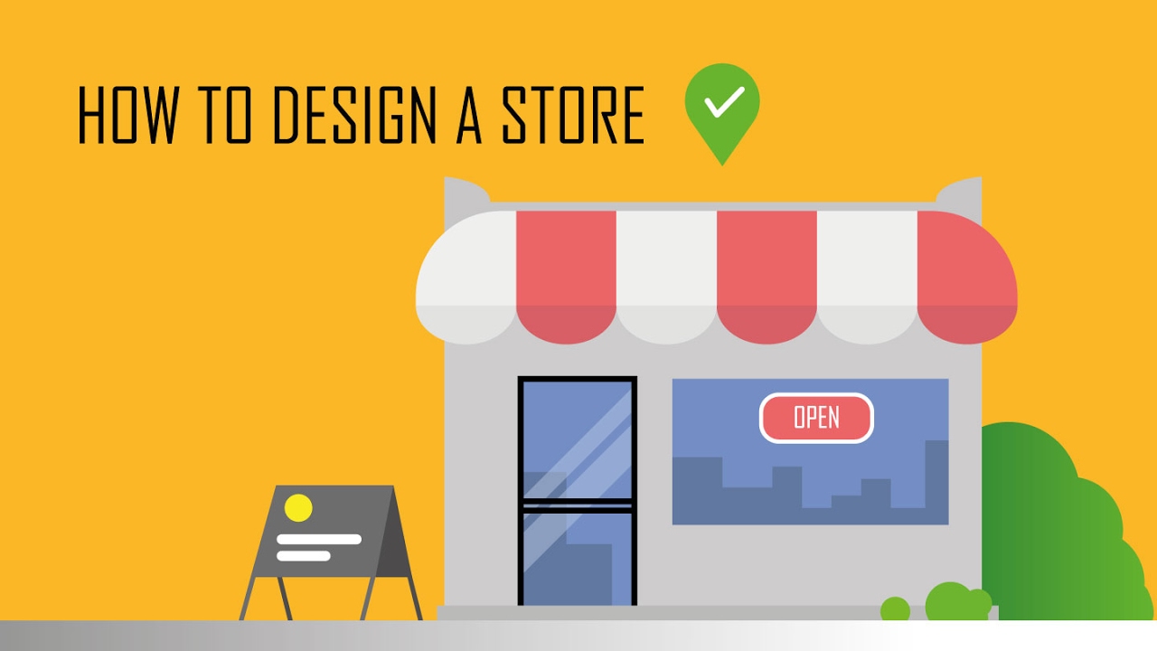 Adobe illustrator tutorial, Learn how to design flat store