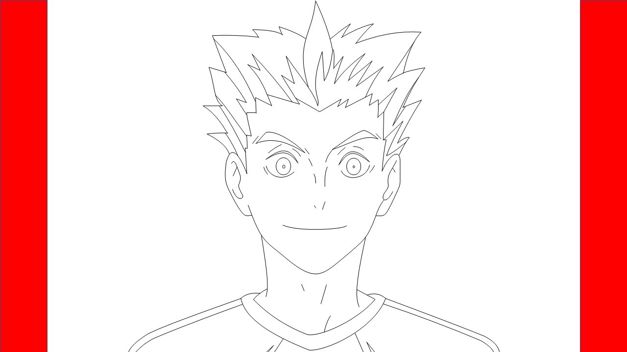 How To Draw Bokuto From Haikyuu - Step By Step Drawing