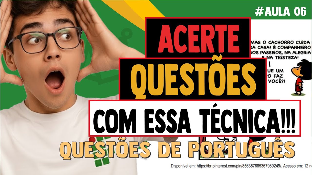 💥 Acerte QUESTÕES na Prova do IF com essa técnica? 😱