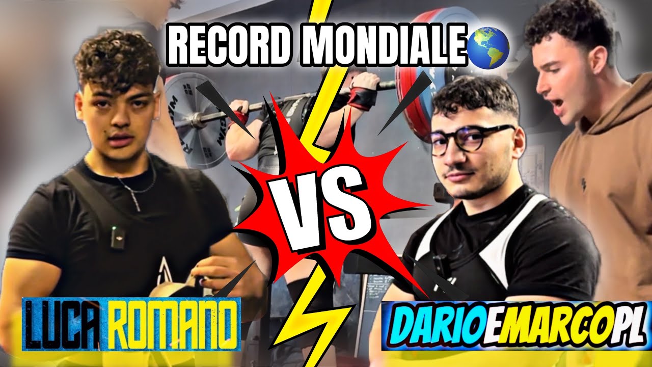 LUCA ROMANO HA PERSO!? 1 Vs 1 In Squat, Panca e Stacco!