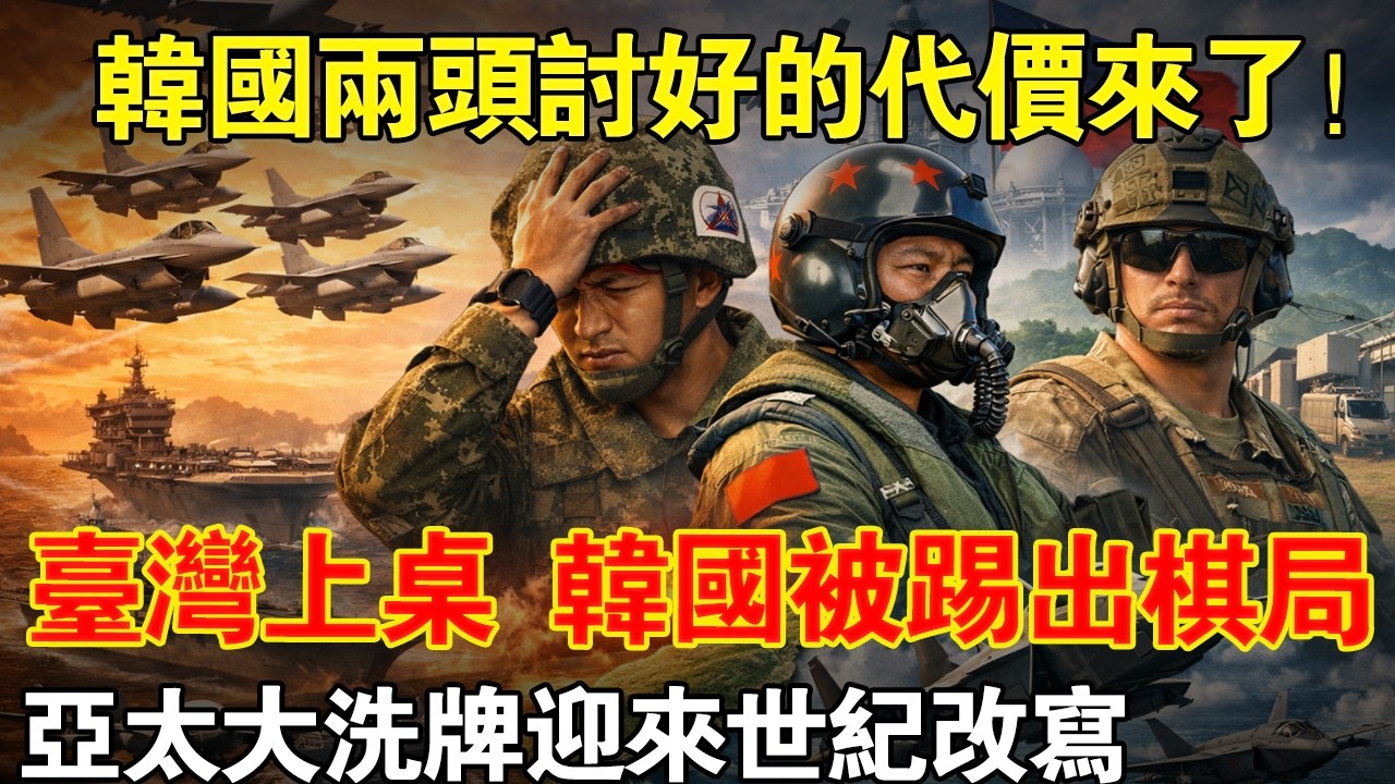 韓國兩頭討好的代價來了！美軍戰略重心南移，韓國被踢出棋局，臺灣已經搶先坐上了那把椅子!#taiwan #台灣 #台湾 #news
