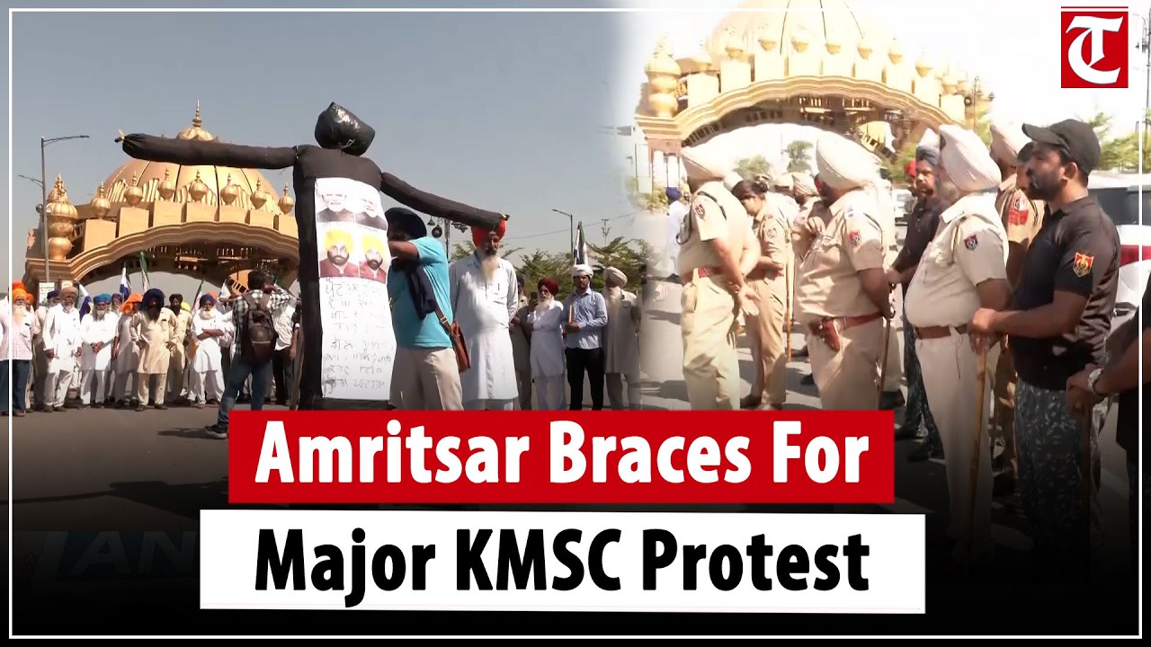 Heavy Police Deployment In Amritsar Ahead Of KMSC Protest Led By Sarwan Singh Pandher