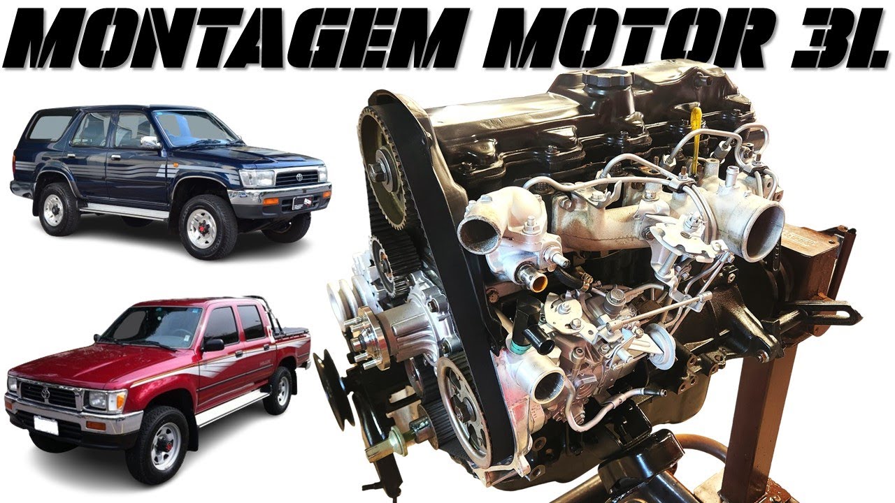 EP. 1230 // Montagem COMPLETA MOTOR Toyota 3L Diesel 2.8 Hilux/SW4 de 1992 a 2001! Pergunte ao NETÃO