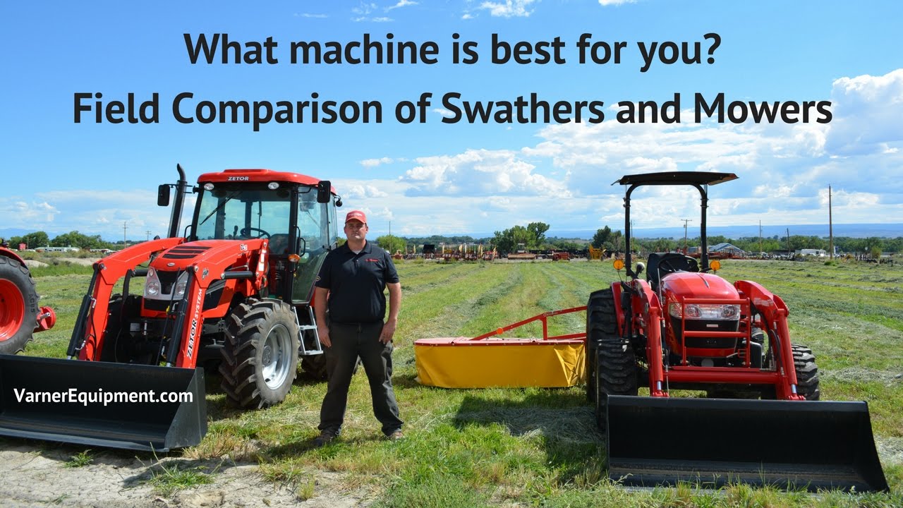Field Comparison: Swathers, Drum Mowers, and Disc Mowers