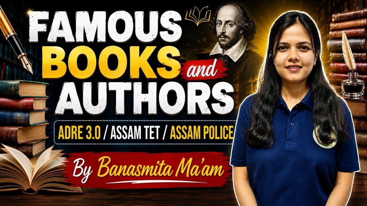Famous Books & Authors | Important MCQs | ADRE 3.0