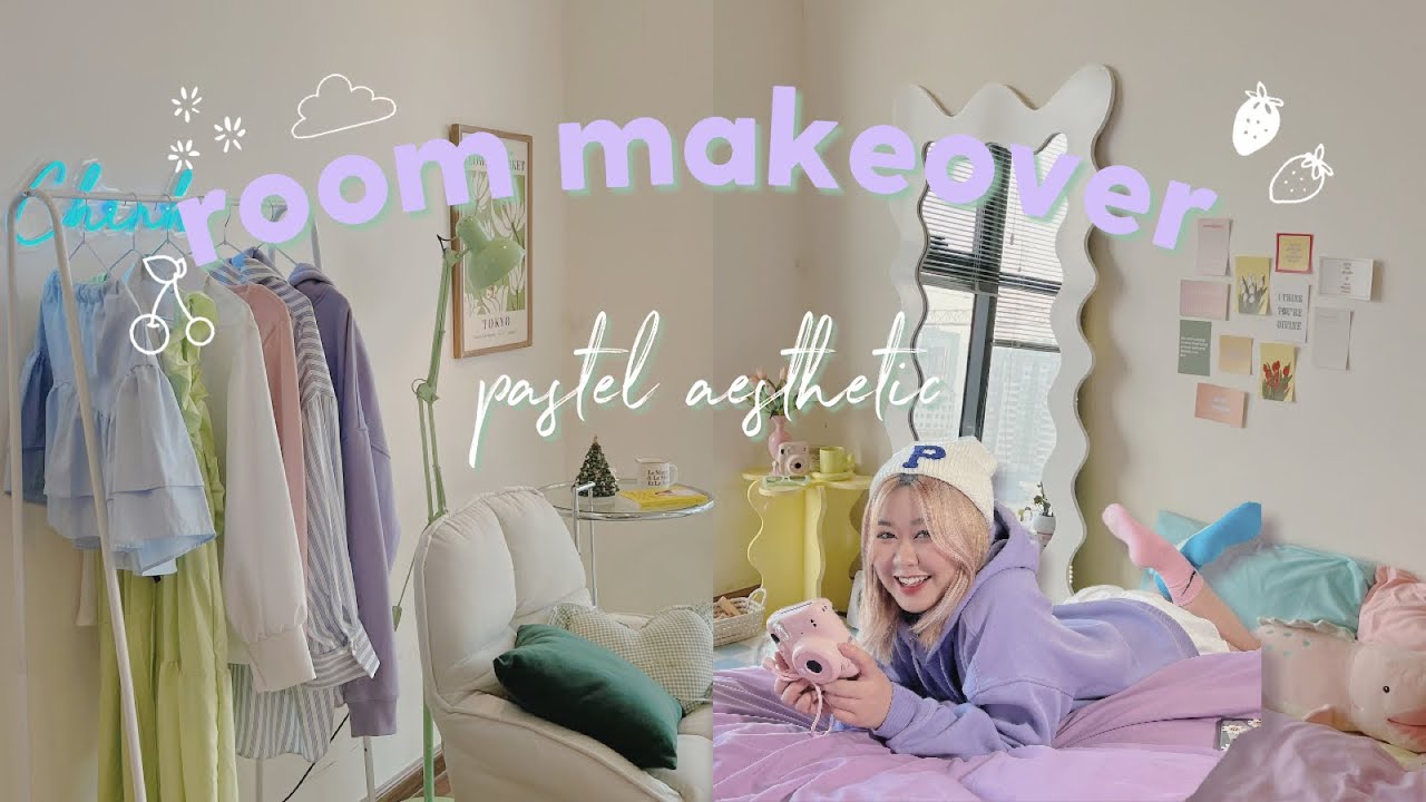 room makeover✨làm mới phòng ngủ cùng mình💫🍬 (pastel, aesthetic, pinterest inspired)