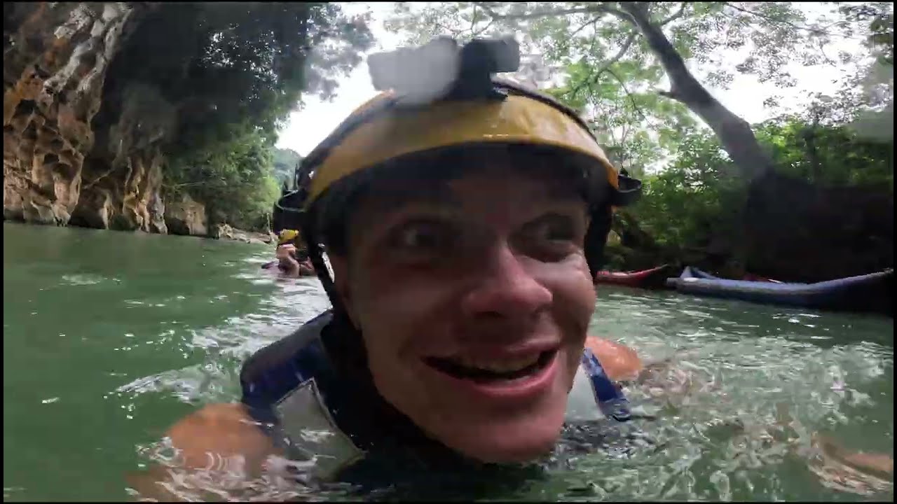 Cave Swimming in Vietnam