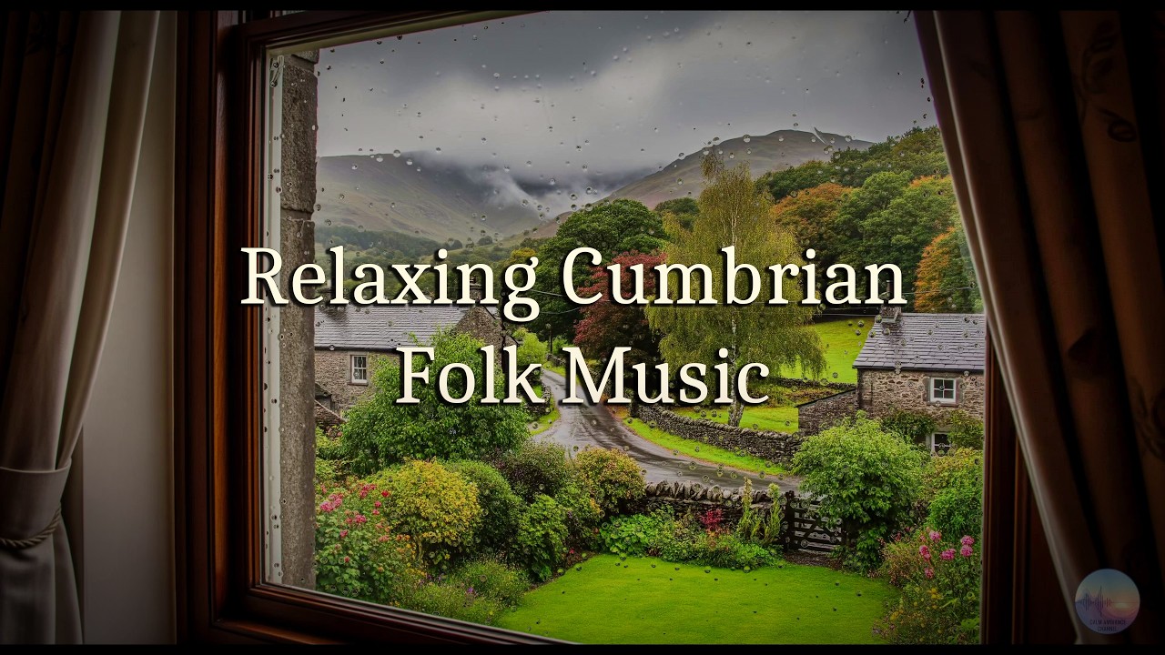 A Cozy Cottage Window in the Rain | 3 Hours of Gentle Folk Music for Stress Relief