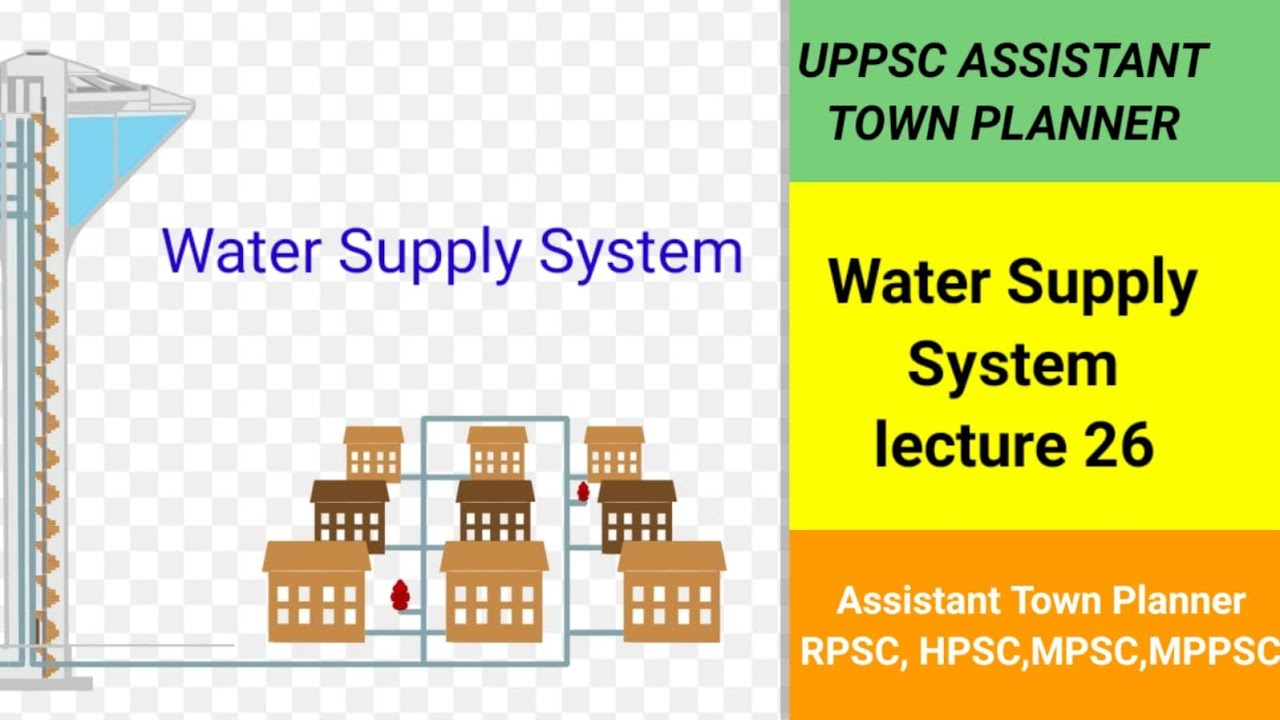 Water Supply System || L-26 || Assistant Town planner || #atp #townplanner #water