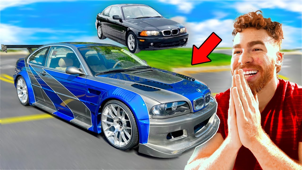 Я ЗАКОНЧИЛ превратить свой BMW за 1000 долларов в КУЛЬТОВЫЙ Need For Speed ​​M3 GTR!!