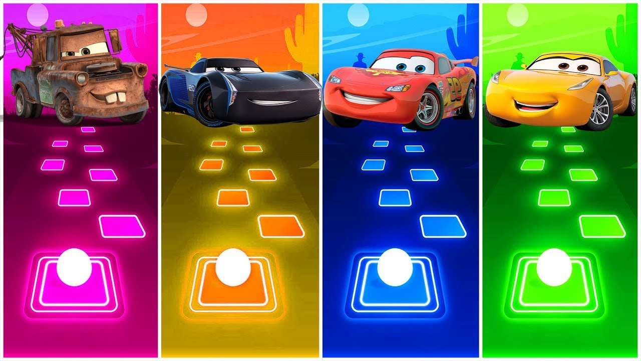 Cars Team Lightning McQueen - Jackson Storm - matter - mac | Tiles Hop EDM Rush