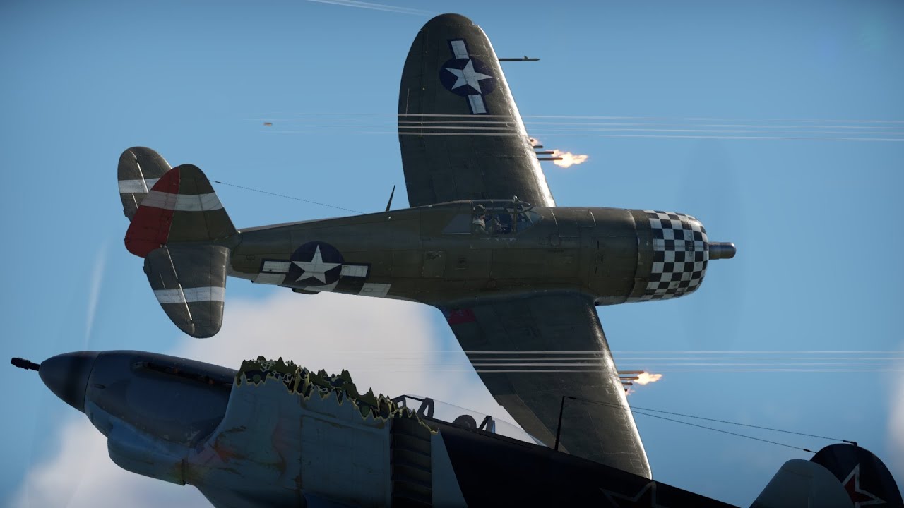 Warthunder - P-47D-22-RE 9 Kill Gameplay - Headon Gamba Gambit