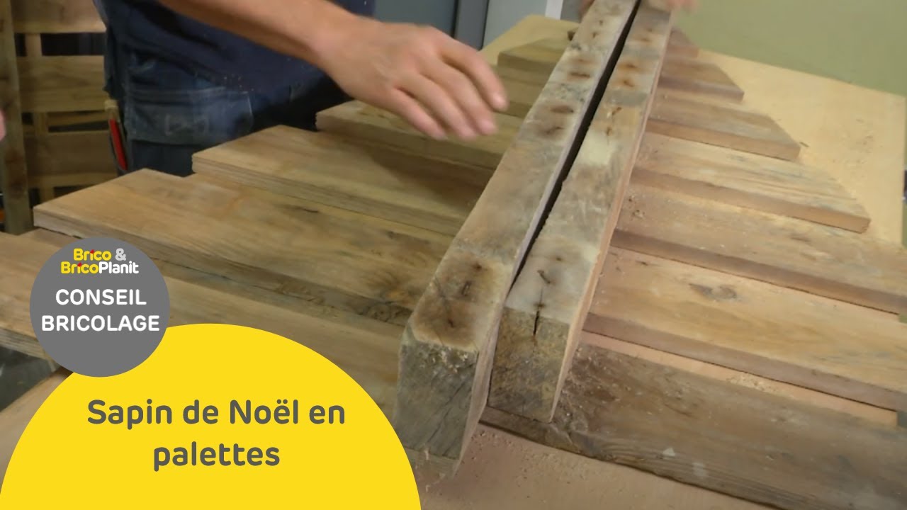 Sapin de Noël en palettes