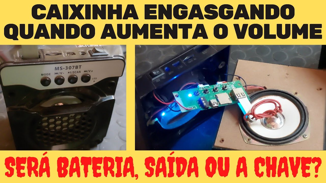 Caixinha De Som Falhando O Audio Quando Aumenta O Volume