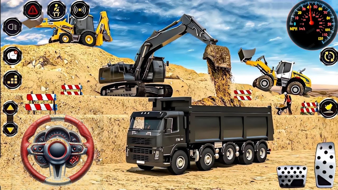 ⚡Large City Road Construction Simulator 🚧 - Android Gameplay