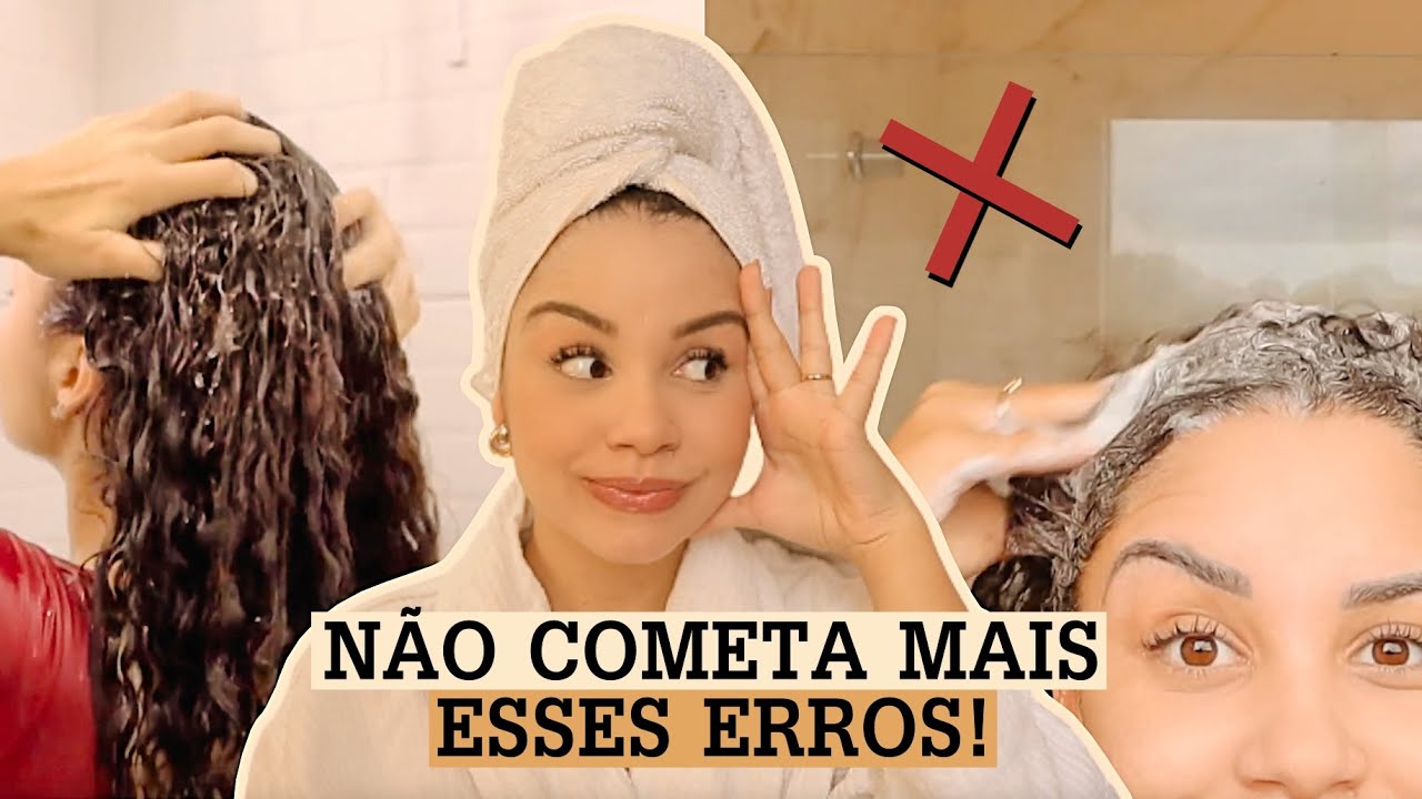 Como lavar o cabelo cacheado corretamente sem ressecar 🚿
