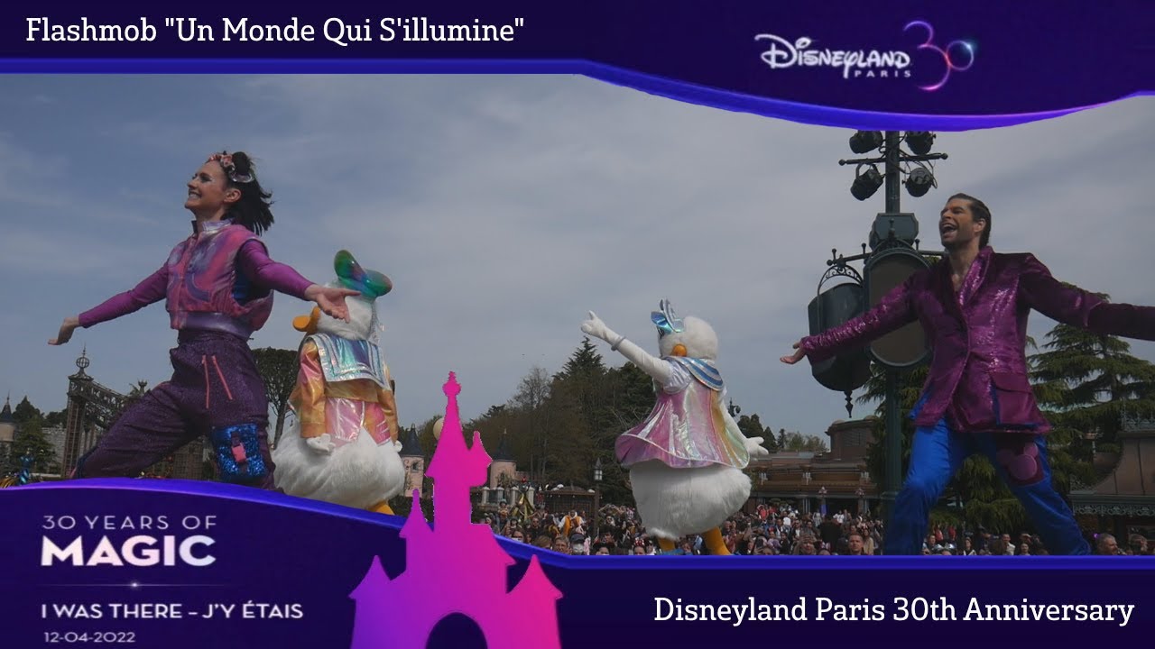 Flashmob Disneyland Paris 30th Anniversary with Donald & Daisy! - 12 April 2022 - Disneyland Paris
